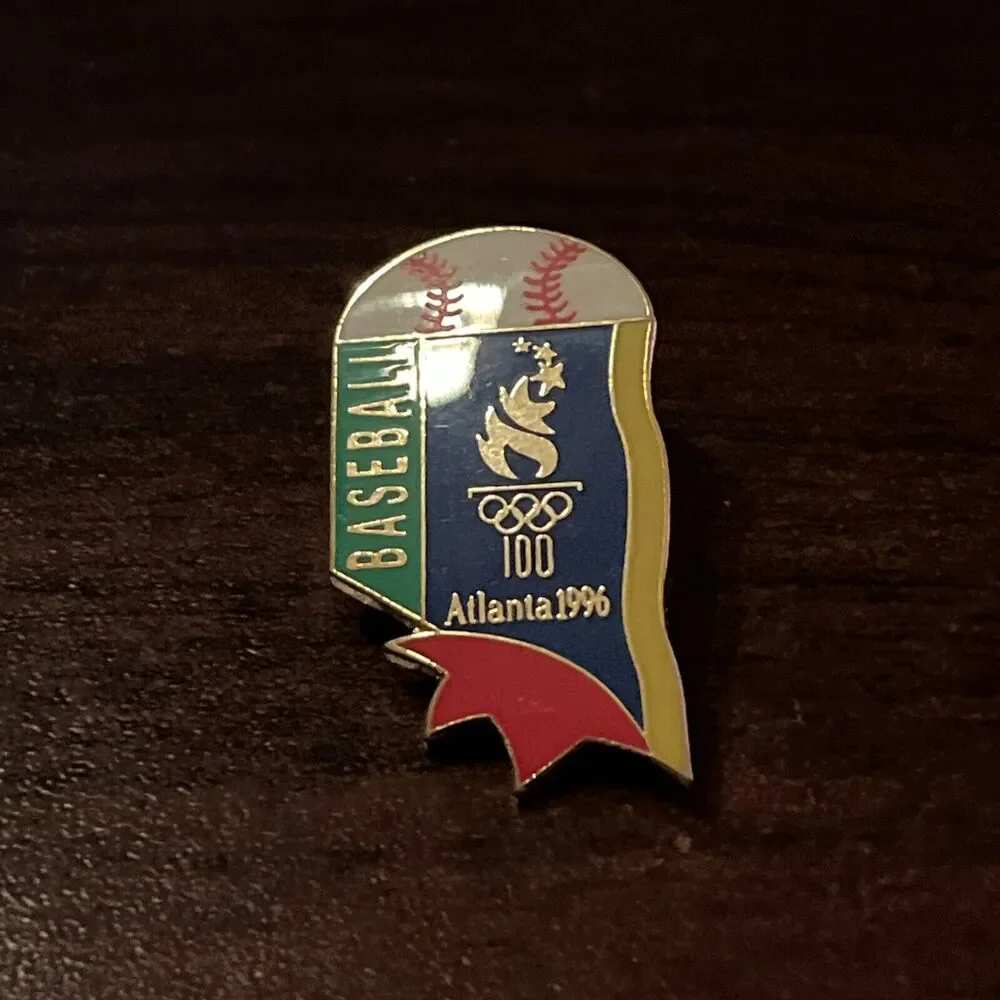 1996 Atlanta Olympics Baseball Event Lapel Hat Pin‎